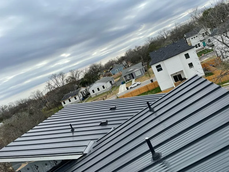 Standing seam metal roof panels with vents for Skylight Repair in North Bergen